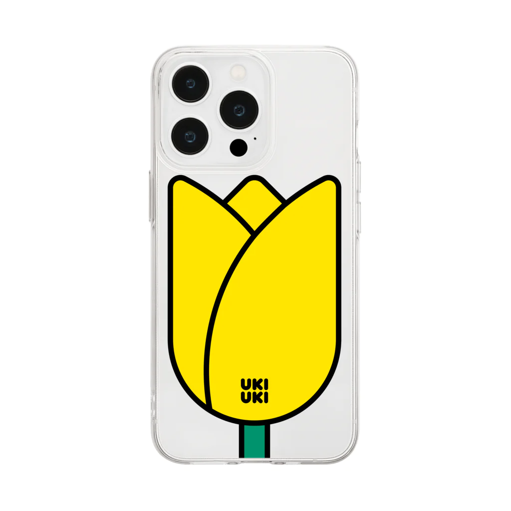 いとい ゆきのtulip  YELLOW Soft Clear Smartphone Case