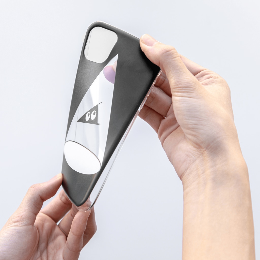 SUIMINグッズのお店のトロピカルアイスをワイルドに運ぶねこ Soft Clear Smartphone Case :material