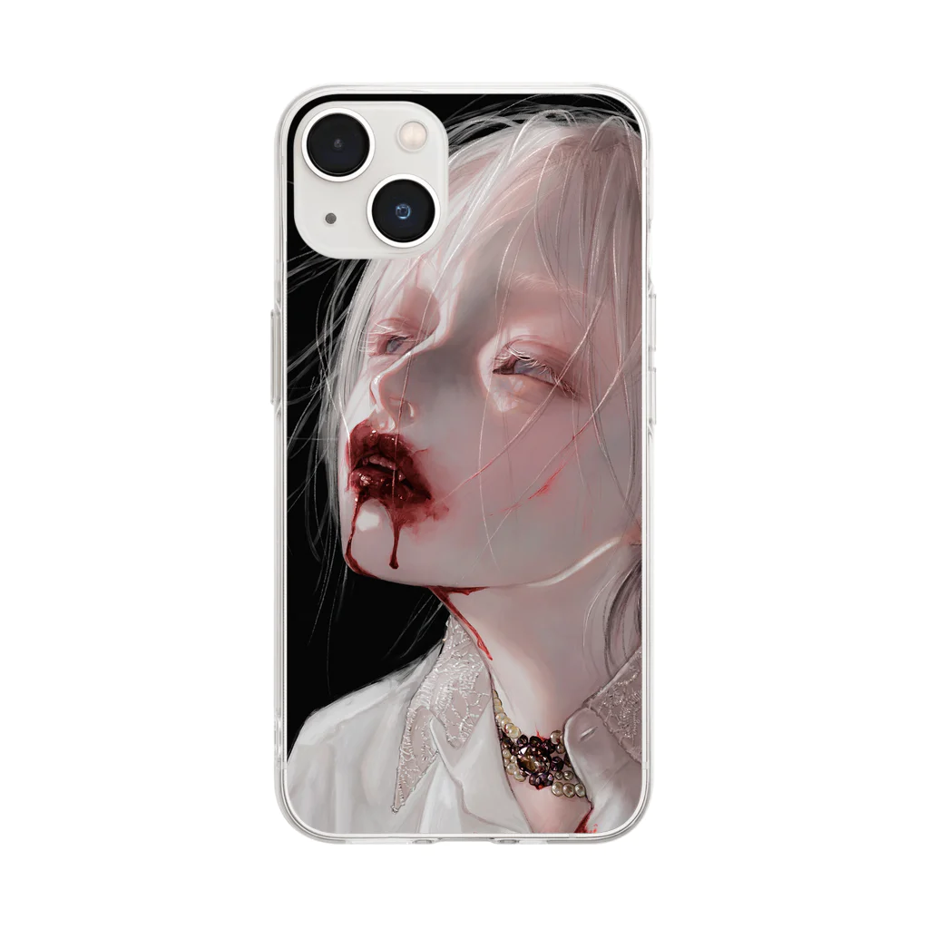 烏帽子 眇眼のfinal Soft Clear Smartphone Case