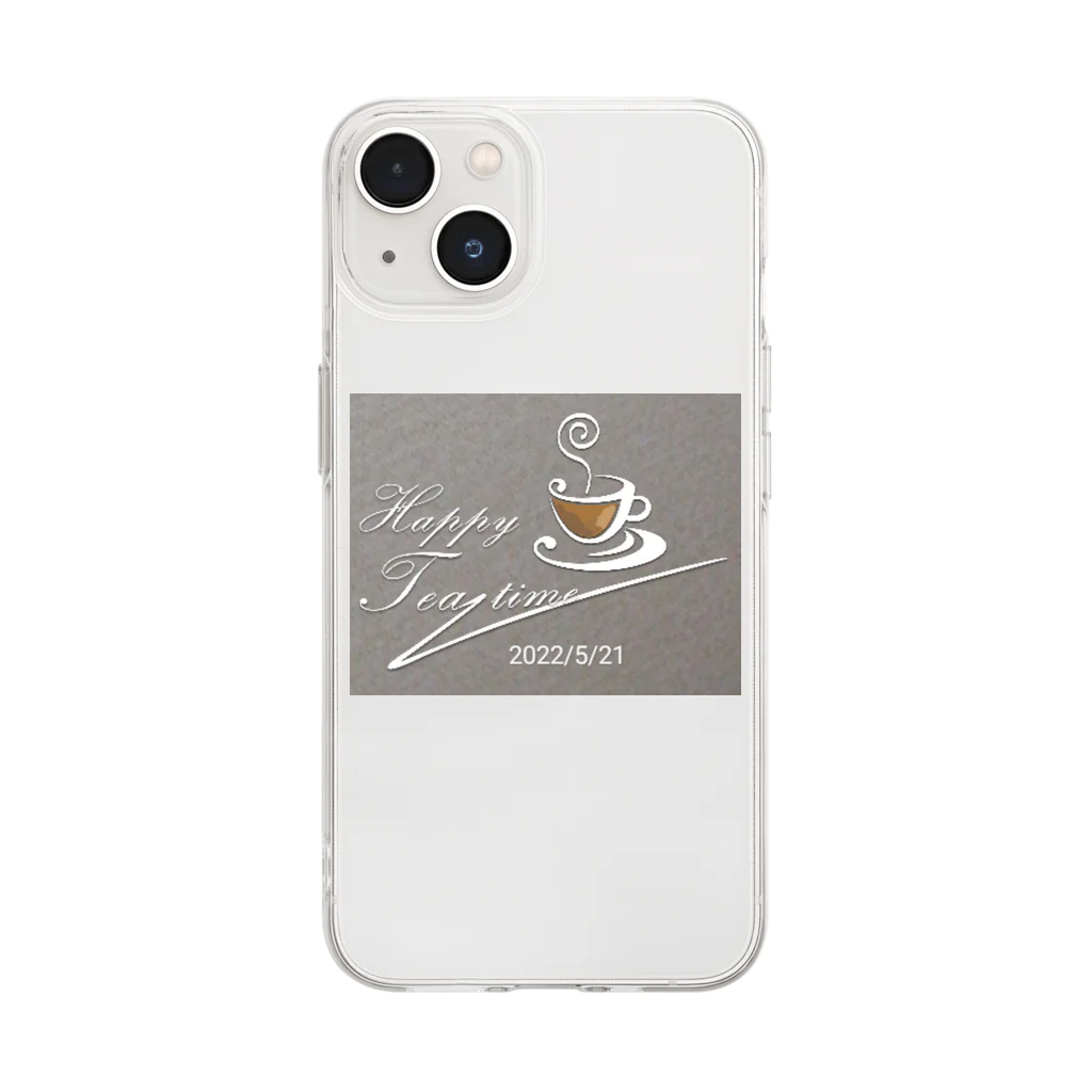 とあるコーヒータイムのコーヒータイム Soft Clear Smartphone Case