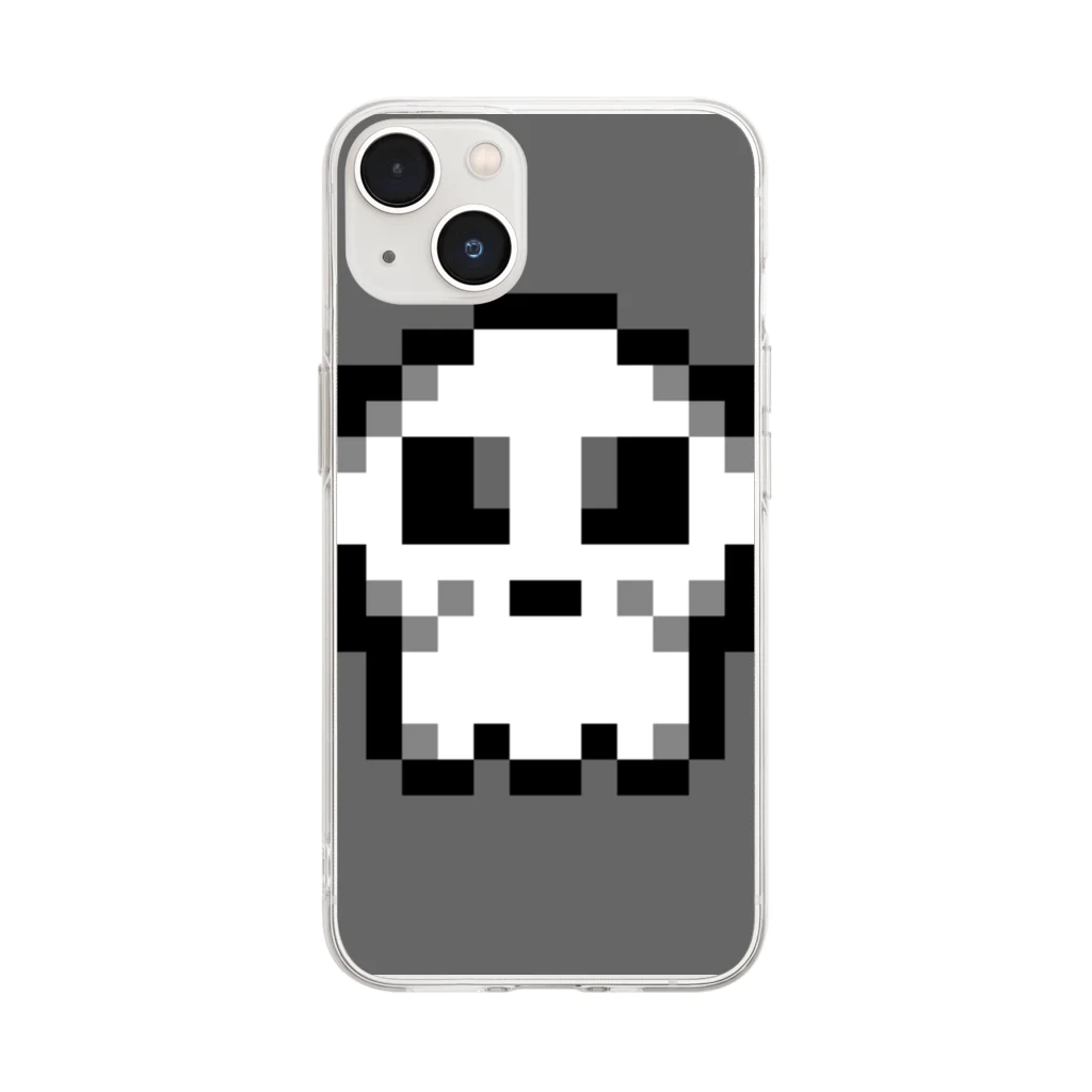 TACのKawaii SKULL #4410 ソフトクリアスマホケース