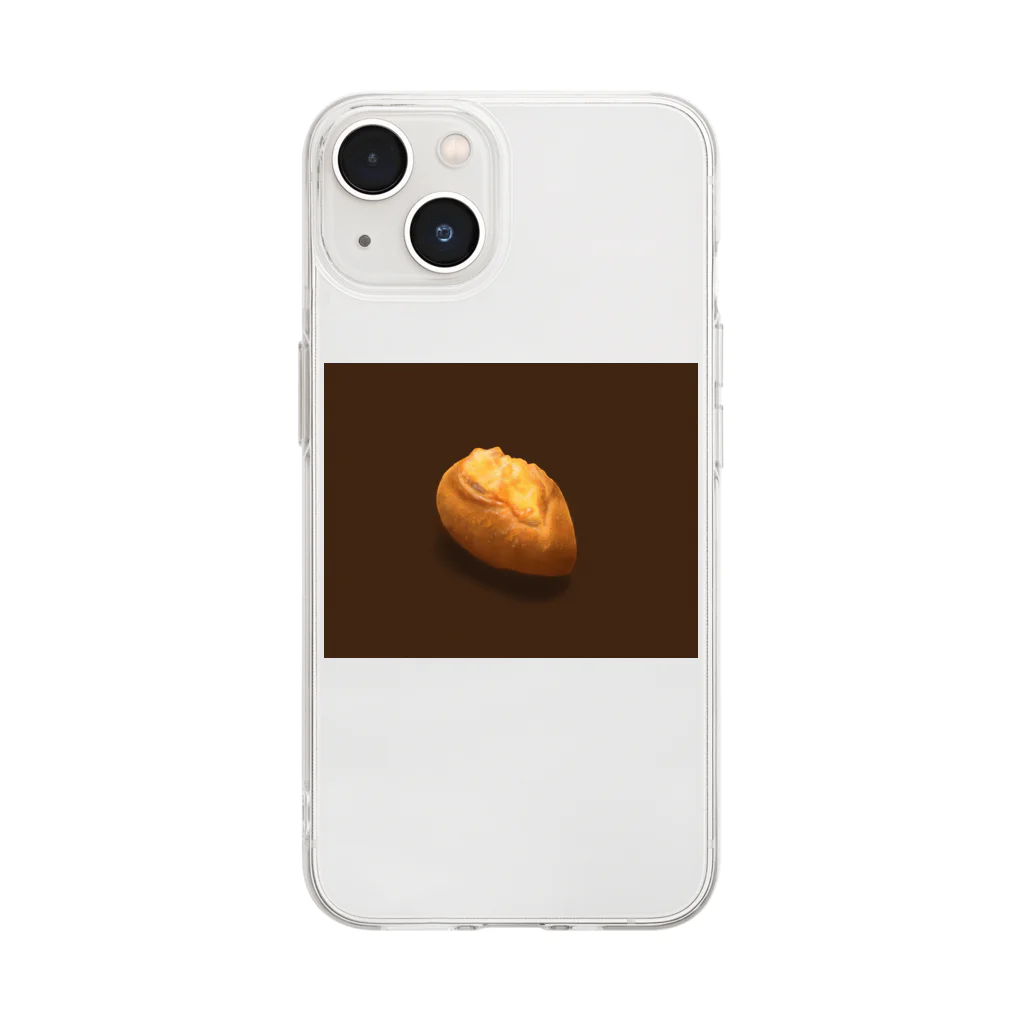 クラゲのパン Soft Clear Smartphone Case