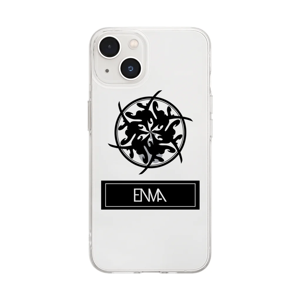 おり★ロゴのオリジナルロゴ第1弾【ENMA】 Soft Clear Smartphone Case