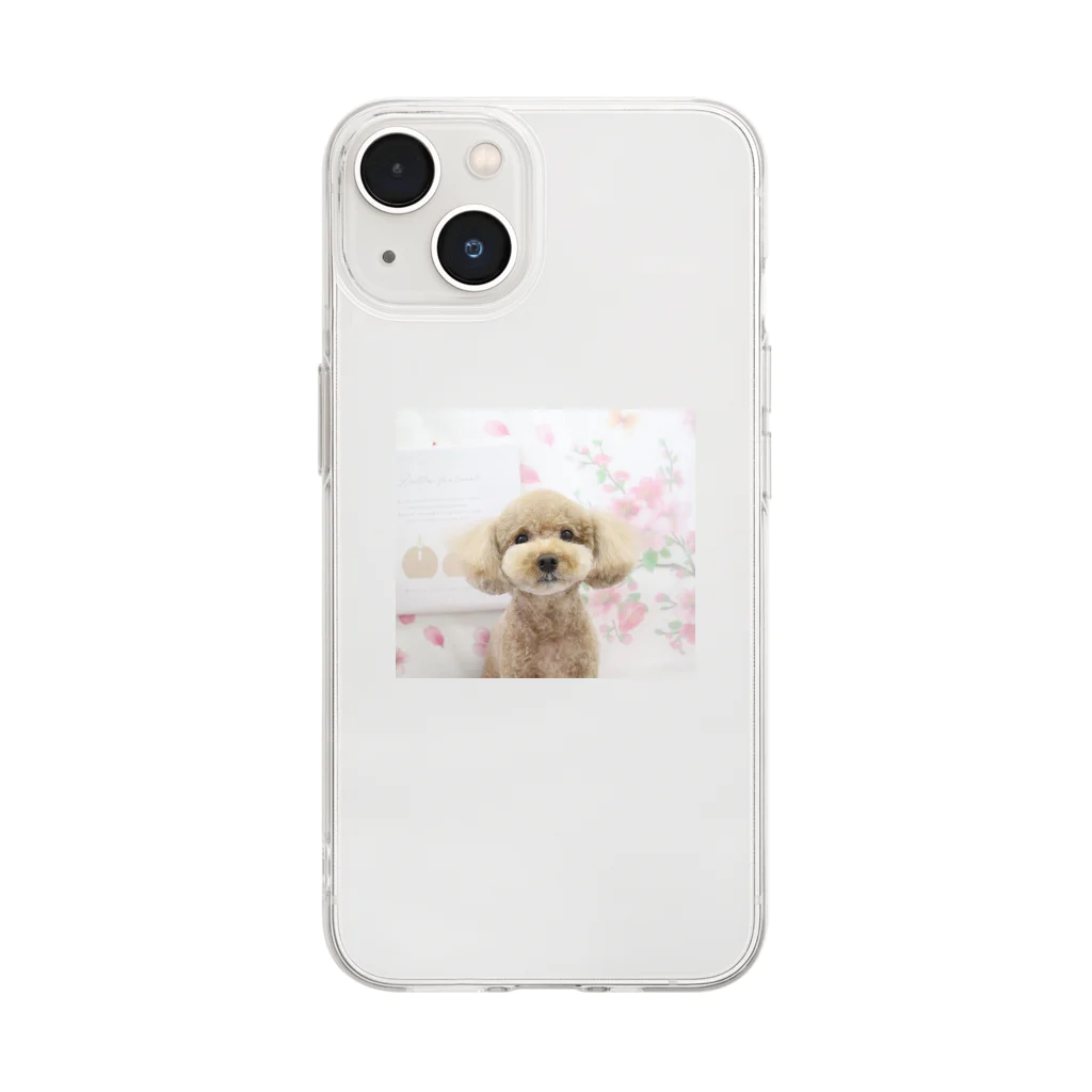 kuu※kawaii!!のトイプードルのくーちゃん Soft Clear Smartphone Case