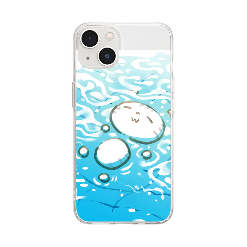 漫画工房クロノスの水風呂ラブ Soft Clear Smartphone Case