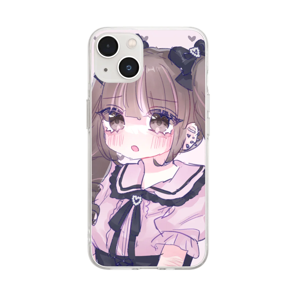 あくむ病院の地雷ちゃん　スマホケース Soft Clear Smartphone Case