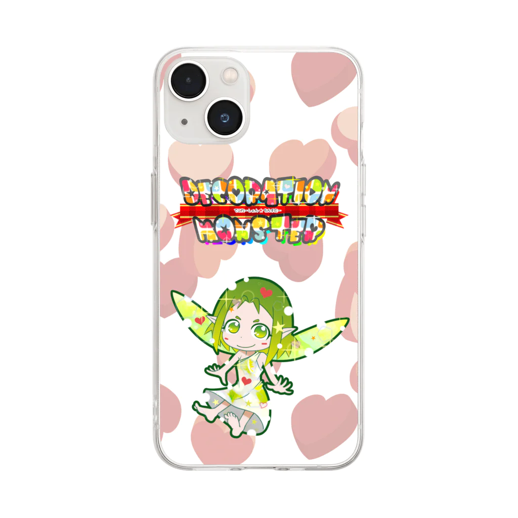 デコレーションモンスター@夢を叶えるお手伝い！のデコモン【ふぇりあ】 Soft Clear Smartphone Case