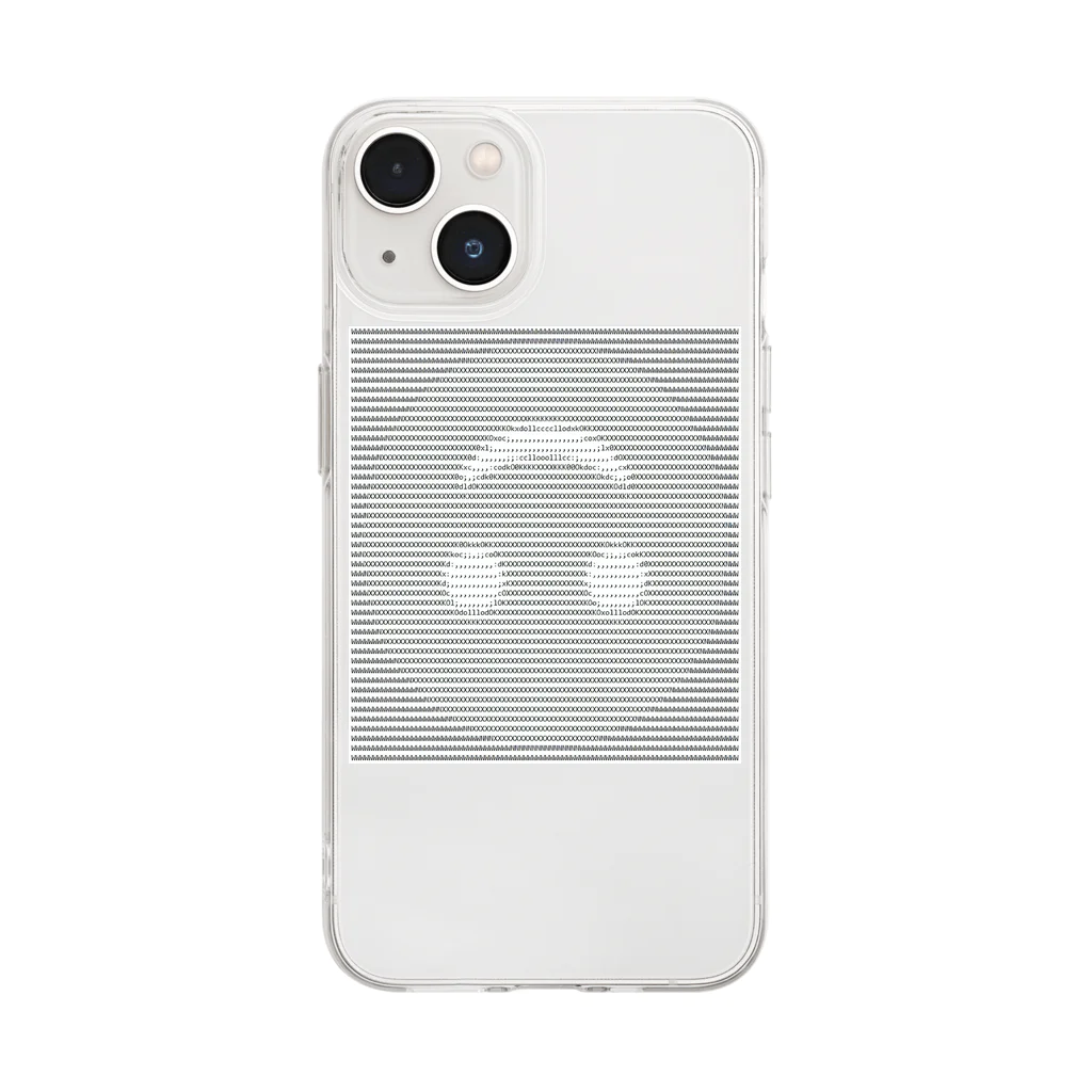 internetのdope ASCII smile #1 Soft Clear Smartphone Case