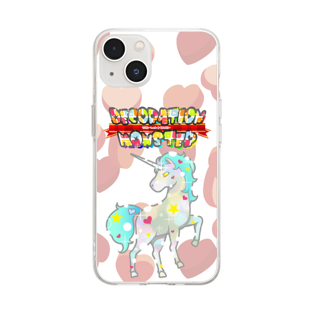 デコレーションモンスター@夢を叶えるお手伝い！のデコモン【ゆにこ】 Soft Clear Smartphone Case