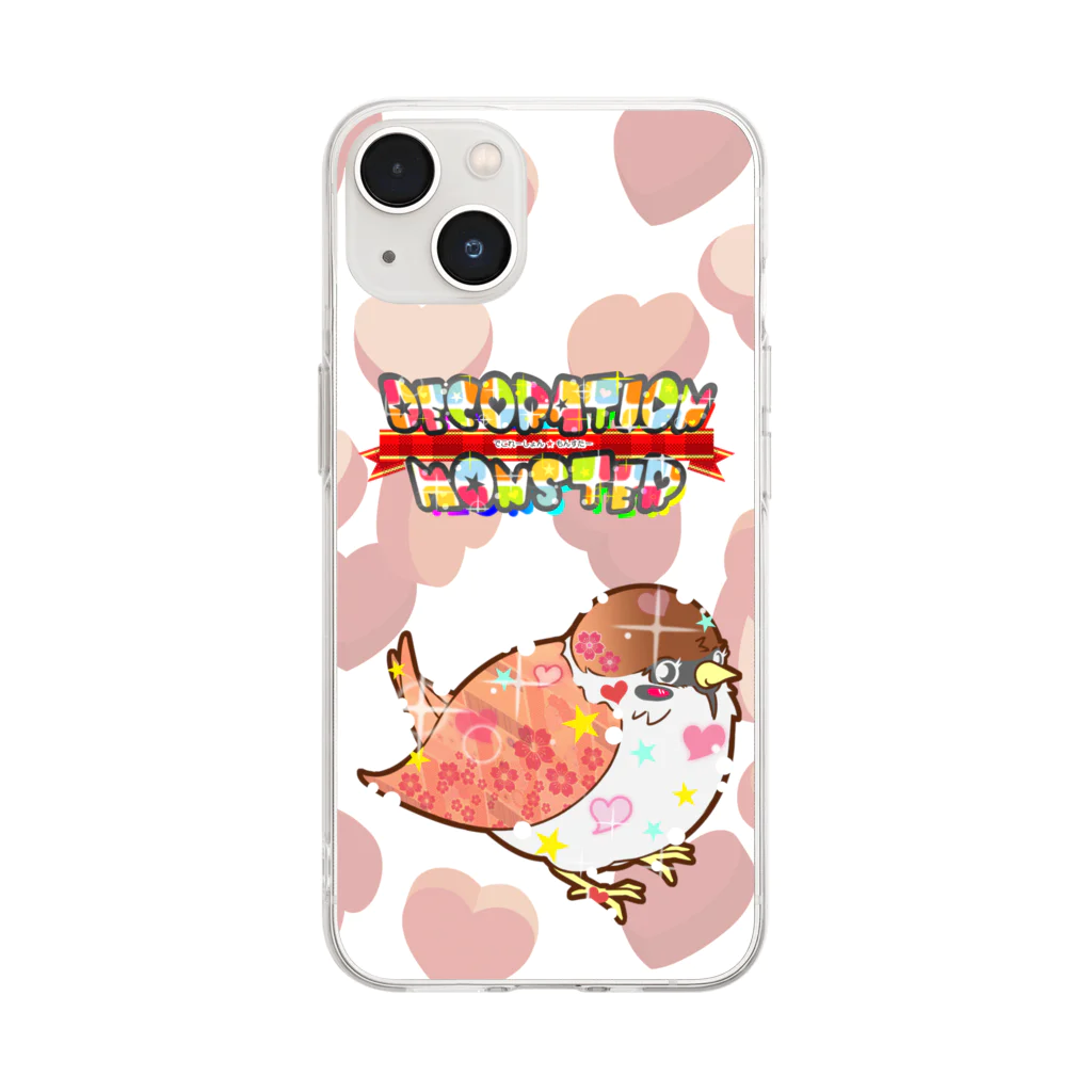 デコレーションモンスター@夢を叶えるお手伝い！のデコモン【ふくちゃん】 Soft Clear Smartphone Case