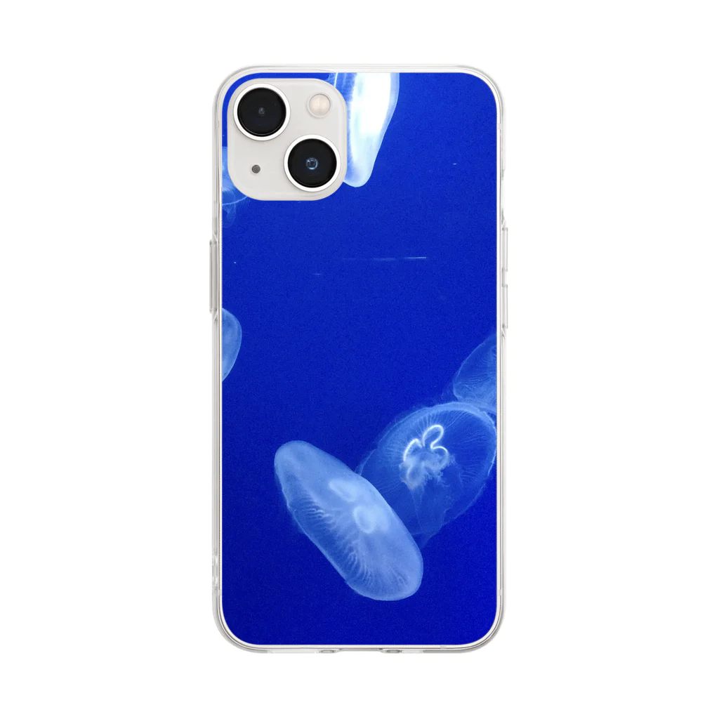 mi-mi（写真家、クラゲ、ノスタルジック）のゆらめきクラゲ Soft Clear Smartphone Case