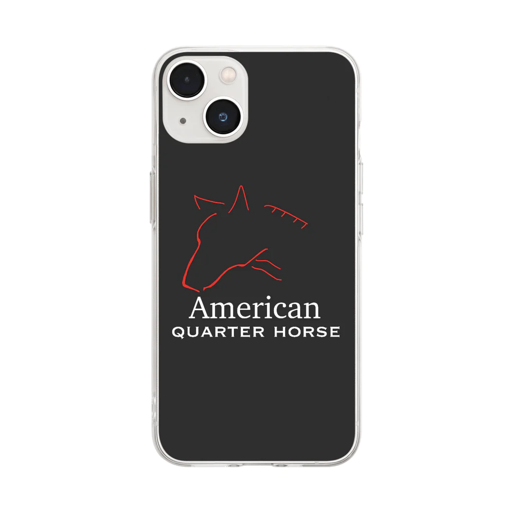 HAHARUのアメリカンクォーターホース Soft Clear Smartphone Case