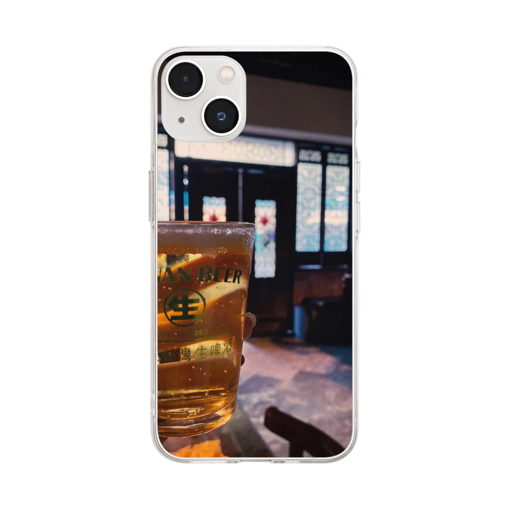 台湾エモい屋さんの台湾ビール Soft Clear Smartphone Case