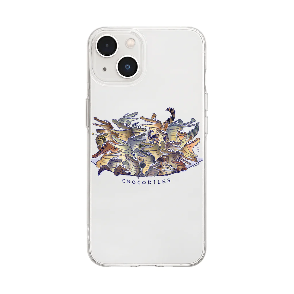 あめみやのCROCODILES Soft Clear Smartphone Case