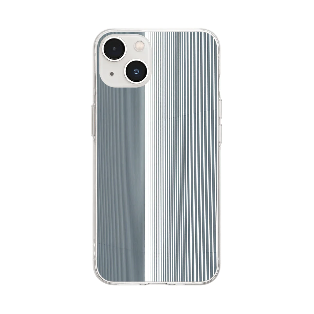 _punyuのverticalさん Soft Clear Smartphone Case