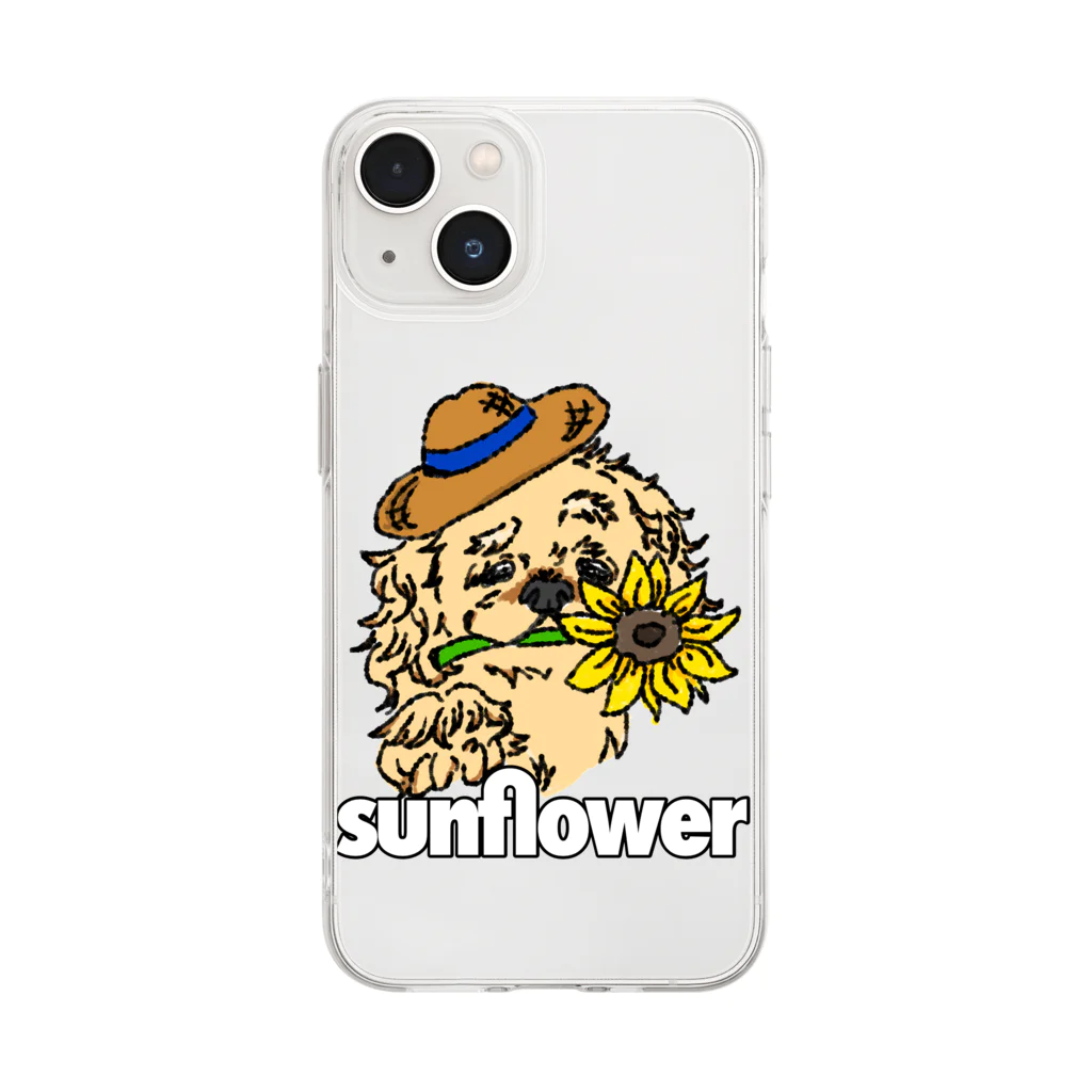 sunflowerのsunflower Borusitiくん Soft Clear Smartphone Case