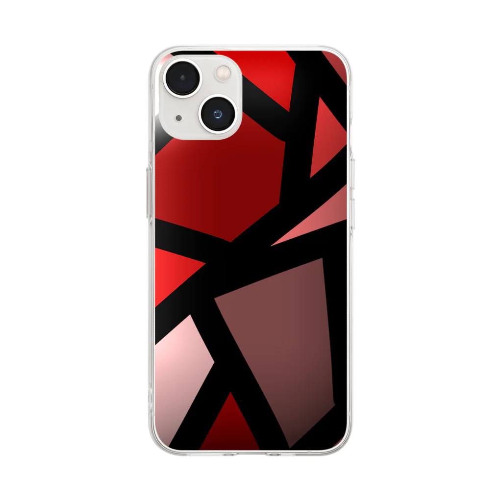 scorpion★の分岐点　RED Soft Clear Smartphone Case