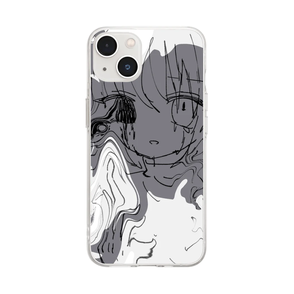 あくむ病院の冥　渦渦渦々、 Soft Clear Smartphone Case