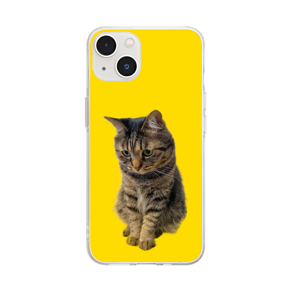 KITTOのもじもじ猫きっと Soft Clear Smartphone Case