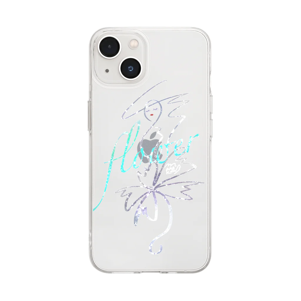 manako*Muse*のflower Soft Clear Smartphone Case