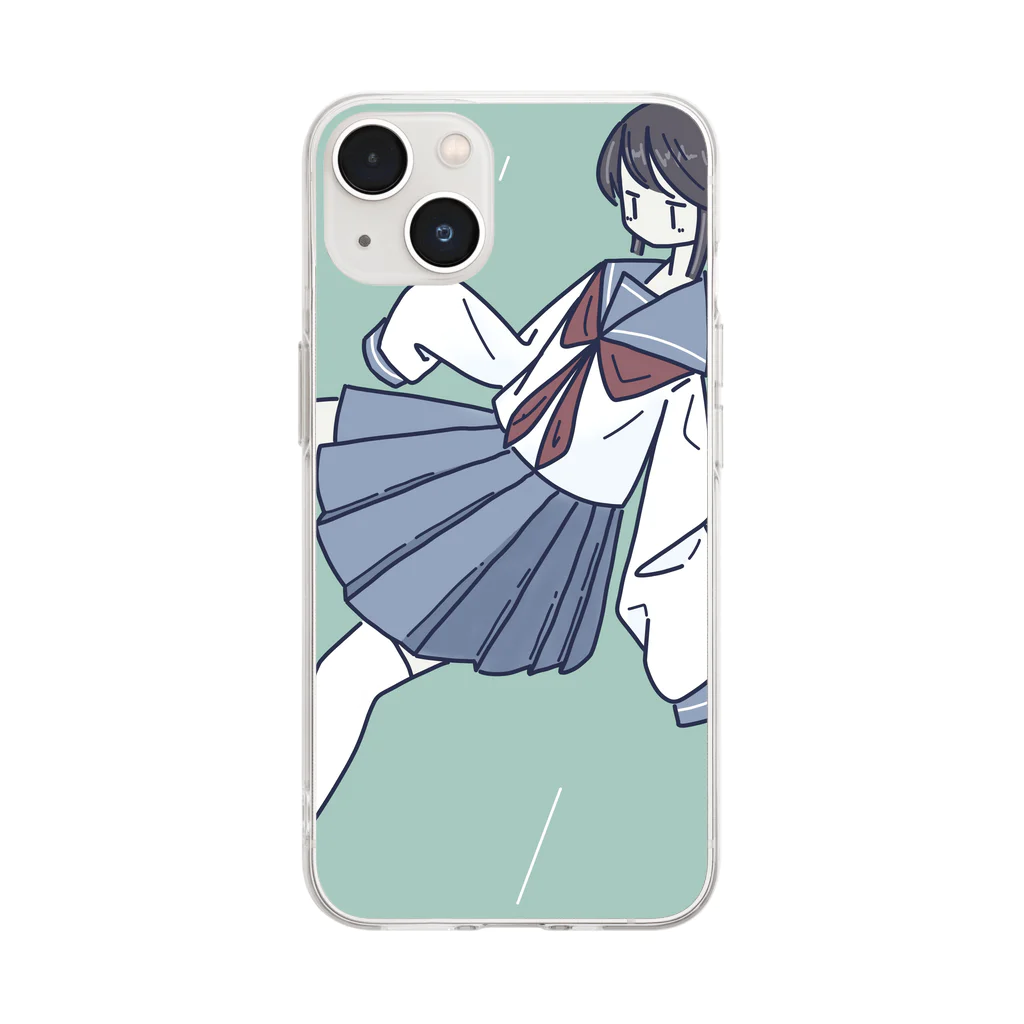 すいうの梅雨 Soft Clear Smartphone Case