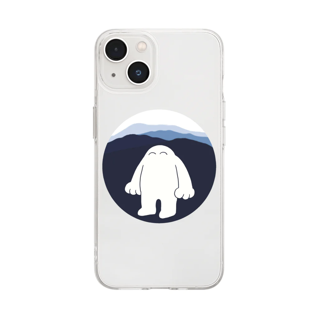 しっとりの山としっとり Soft Clear Smartphone Case