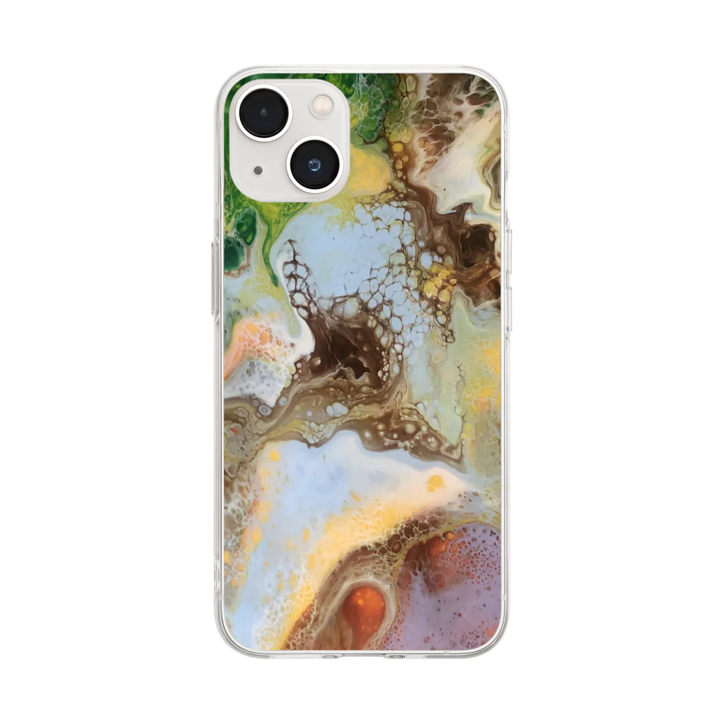 m/artworkのagate Soft Clear Smartphone Case