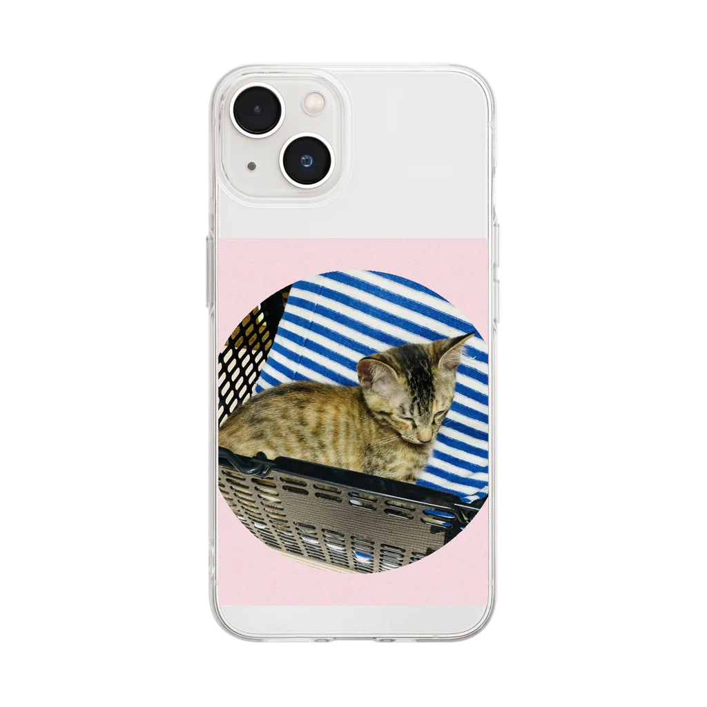 ねこすきのお昼寝2 Soft Clear Smartphone Case