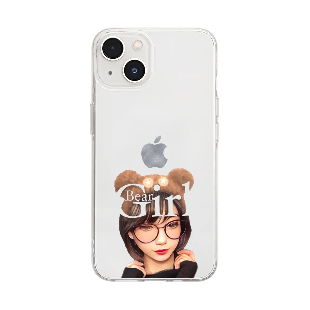 Re:Re:SmileyのBear Girl ☆◡̈⋆ Soft Clear Smartphone Case