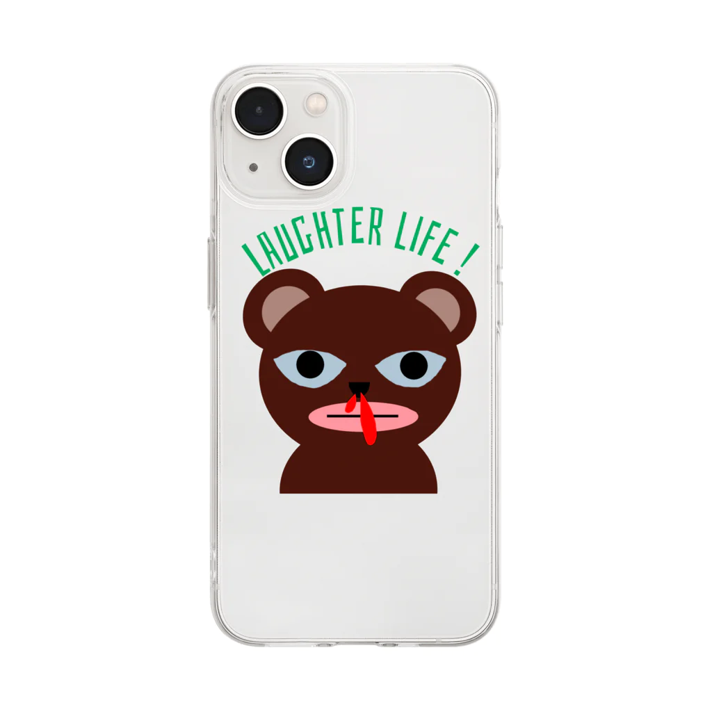 LAUGHTER  LIFE !のGOOD  BOY ! Soft Clear Smartphone Case