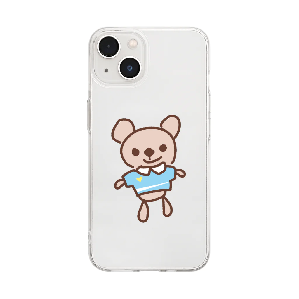 YOのミルクティーベア Soft Clear Smartphone Case