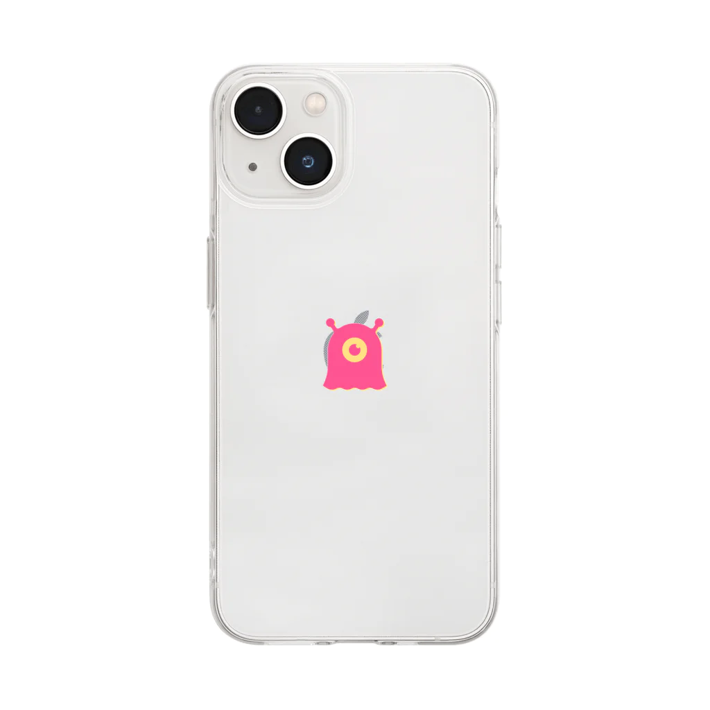 モナリザ研究所のiPhoneケース (スケアリーモンスター) Soft Clear Smartphone Case