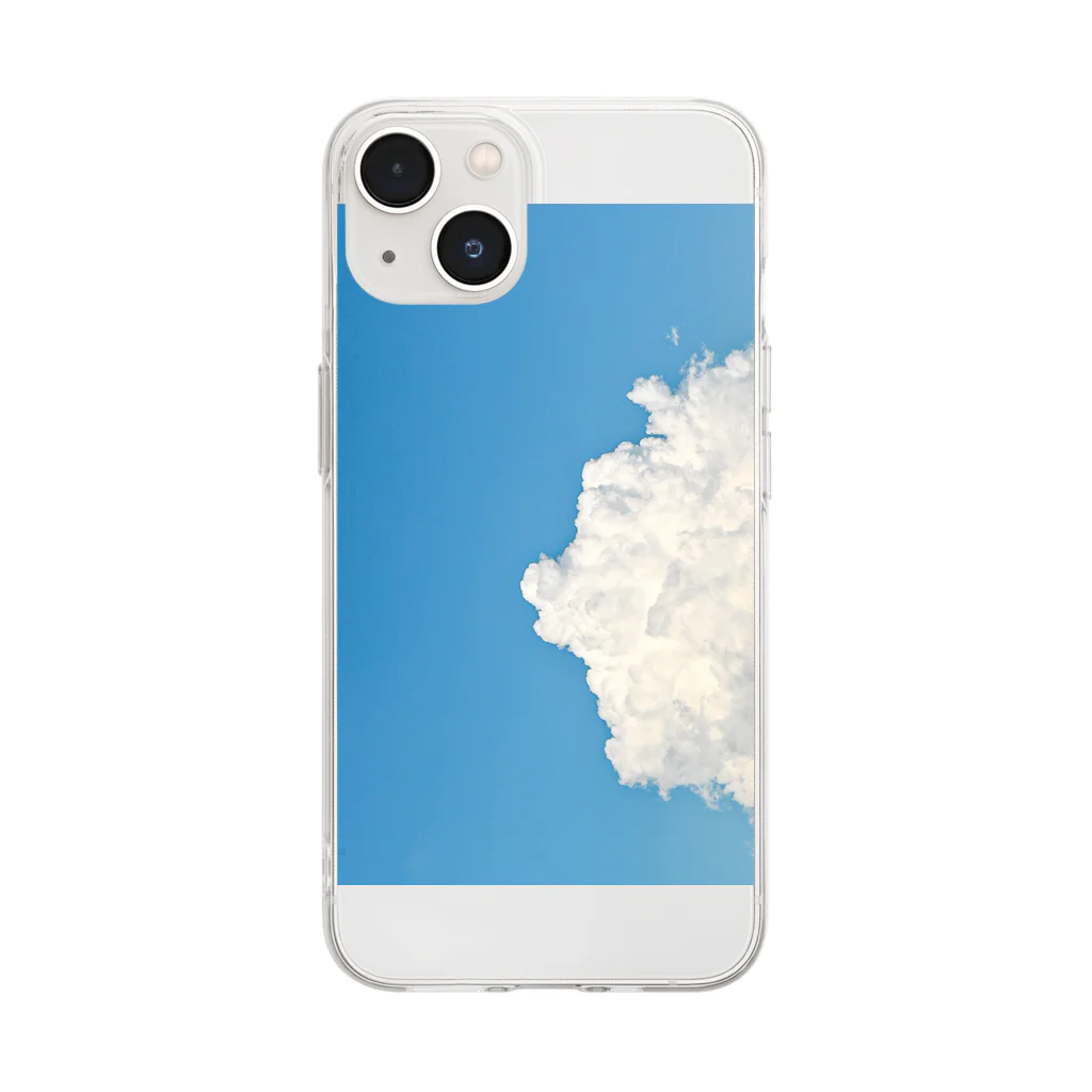 しゅらる小店のしゅらるの積乱雲シリーズ Soft Clear Smartphone Case