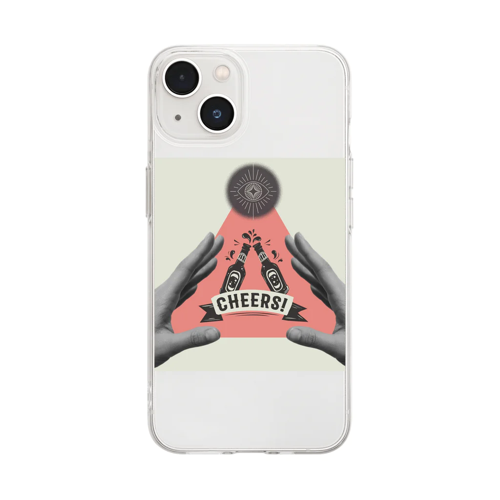 insparation｡   --- ｲﾝｽﾋﾟﾚｰｼｮﾝ｡のcheers Soft Clear Smartphone Case