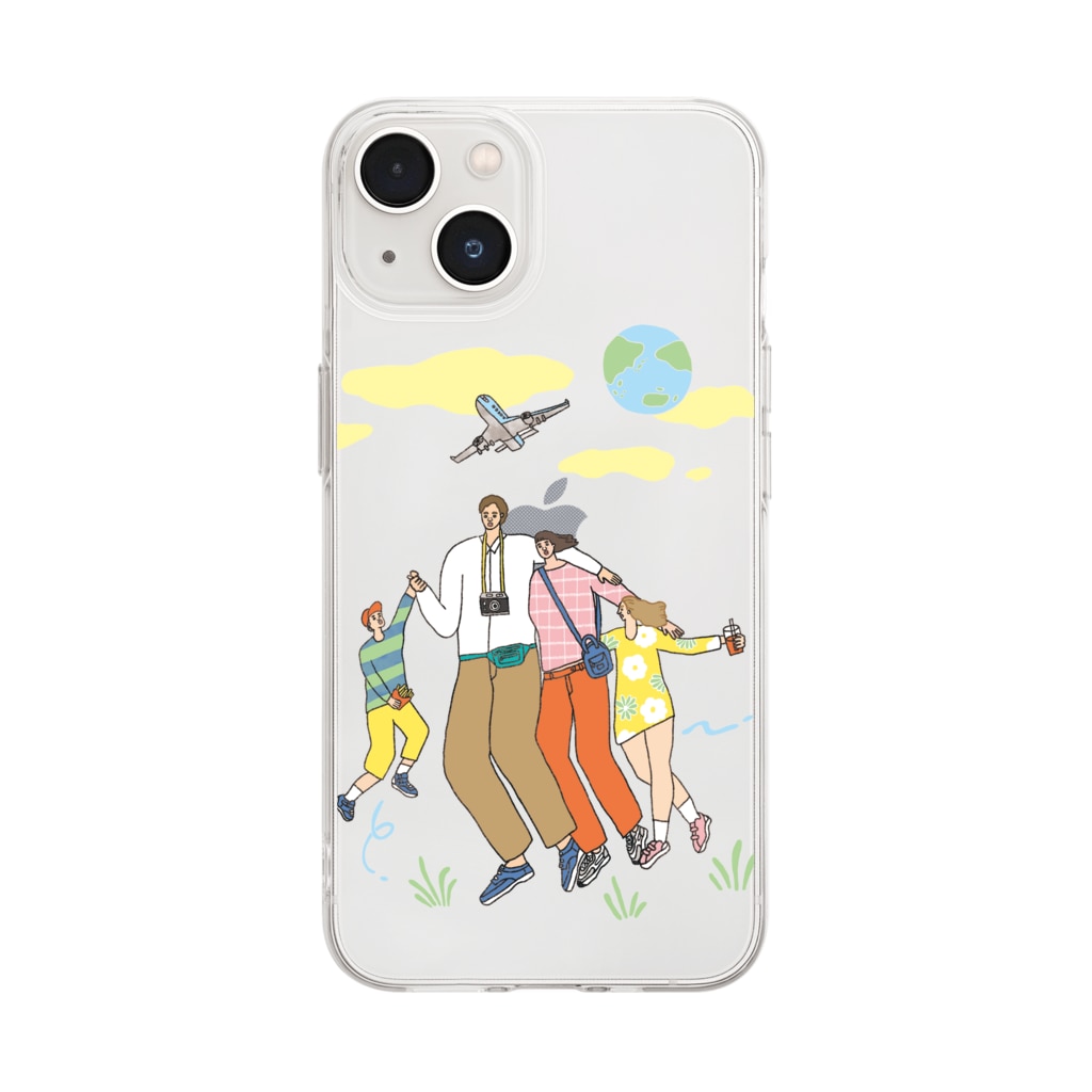 Yukino1118｜イラストレーターの旅する家族 Soft Clear Smartphone Case