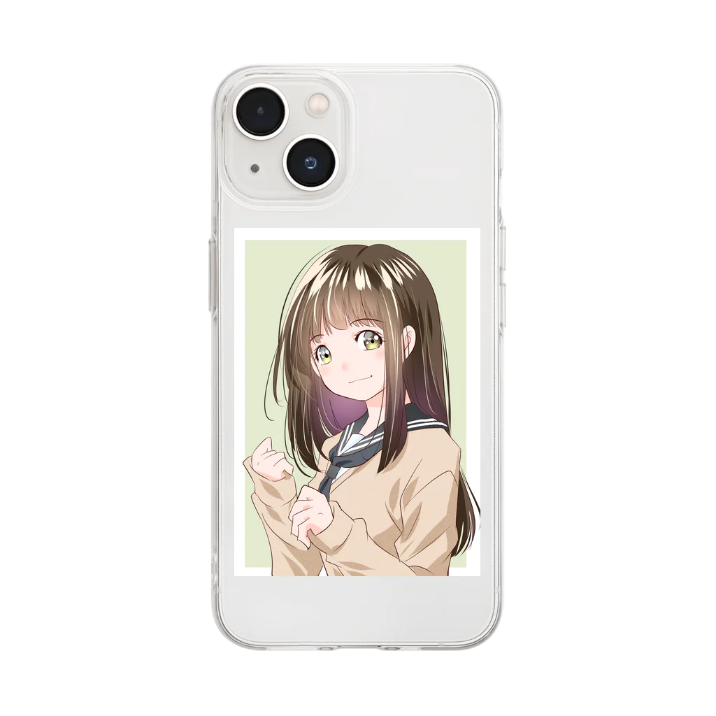 yanchikiのオリキャラグッズ店の林原　かすみ Soft Clear Smartphone Case