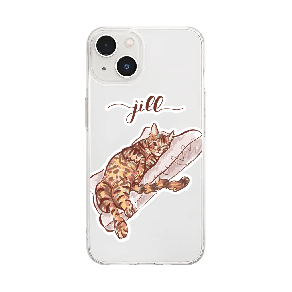 N-huluのジルちゃん Soft Clear Smartphone Case