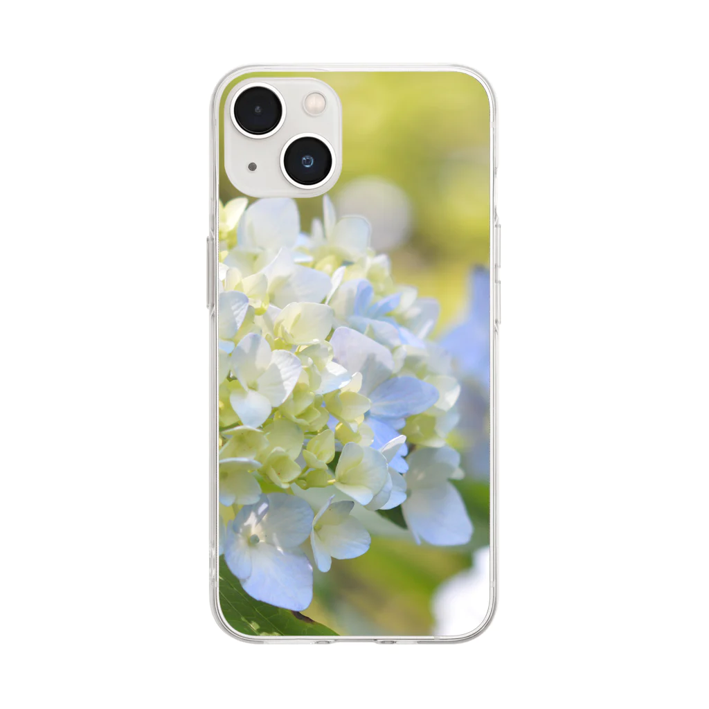 rumi0316の紫陽花 Soft Clear Smartphone Case