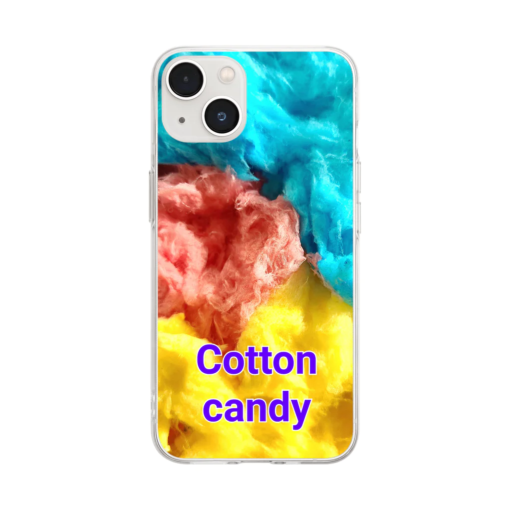 マリーゴールドのCotton　candy Soft Clear Smartphone Case