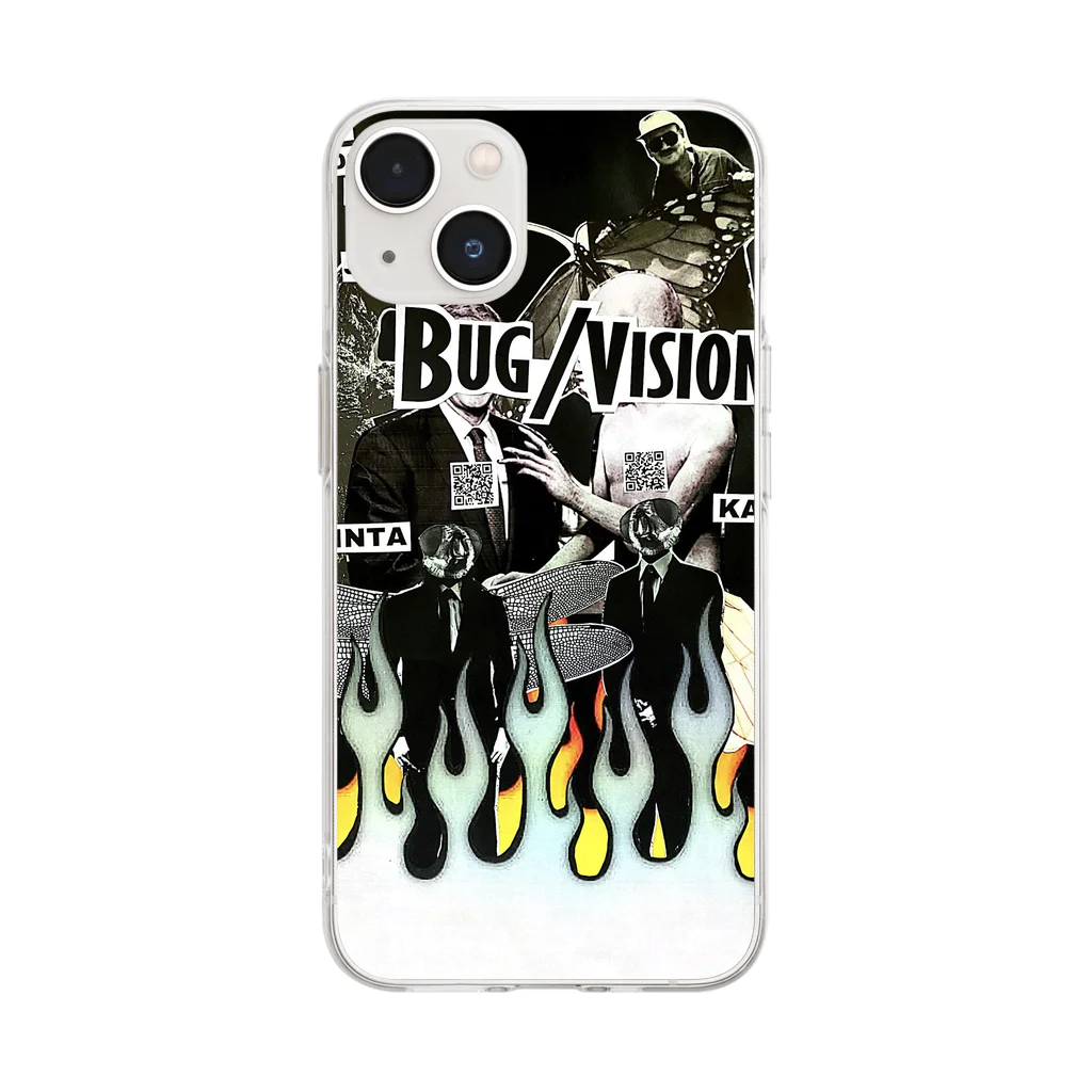 BUG/VISIONマートのBUG/ VISION 1stフライヤーiphoneケース ソフトクリアスマホケース