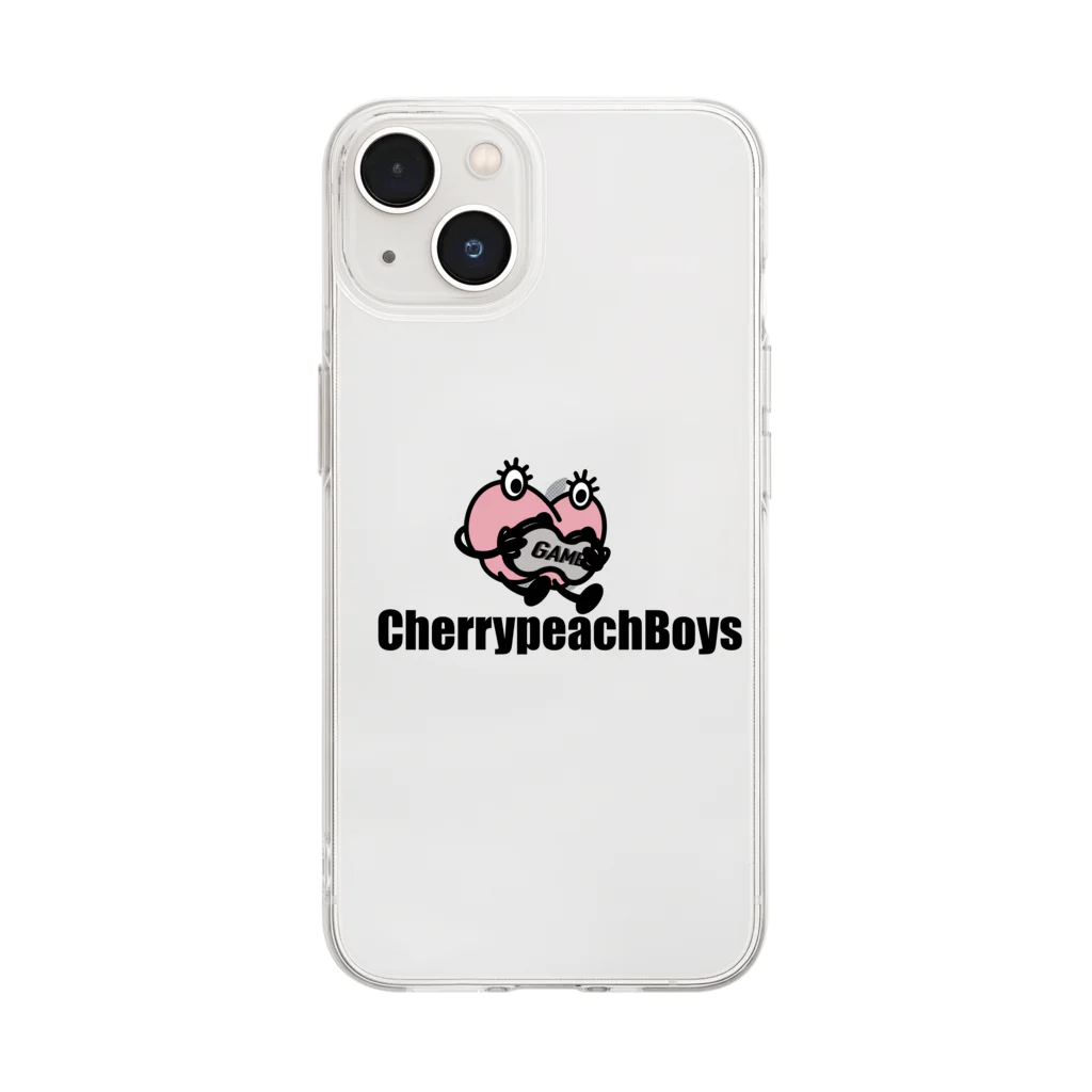 CherrypeachBoys [二階堂]のLipchan playing game ver Logo入り ソフトクリアスマホケース