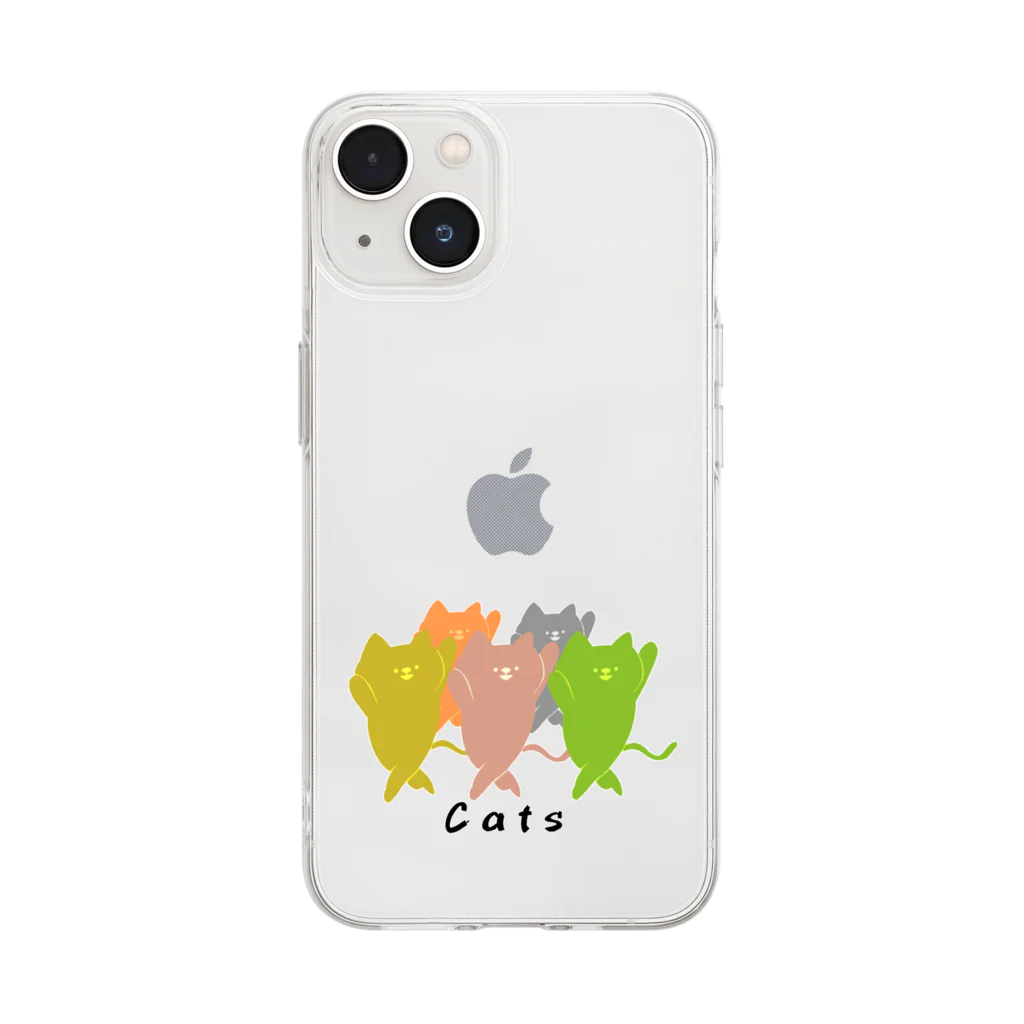 RutaoのCats‼︎ Soft Clear Smartphone Case