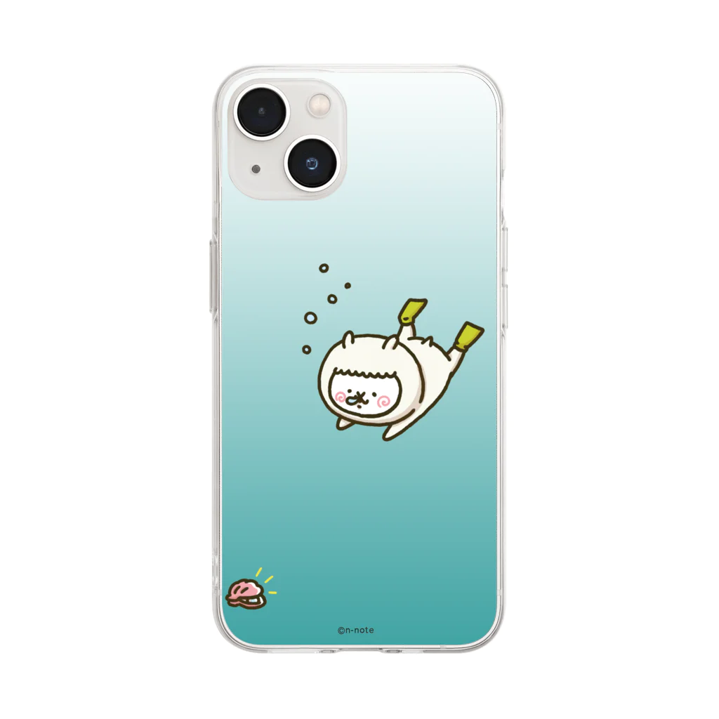 エヌノートのアルバカ　ダイビング Soft Clear Smartphone Case