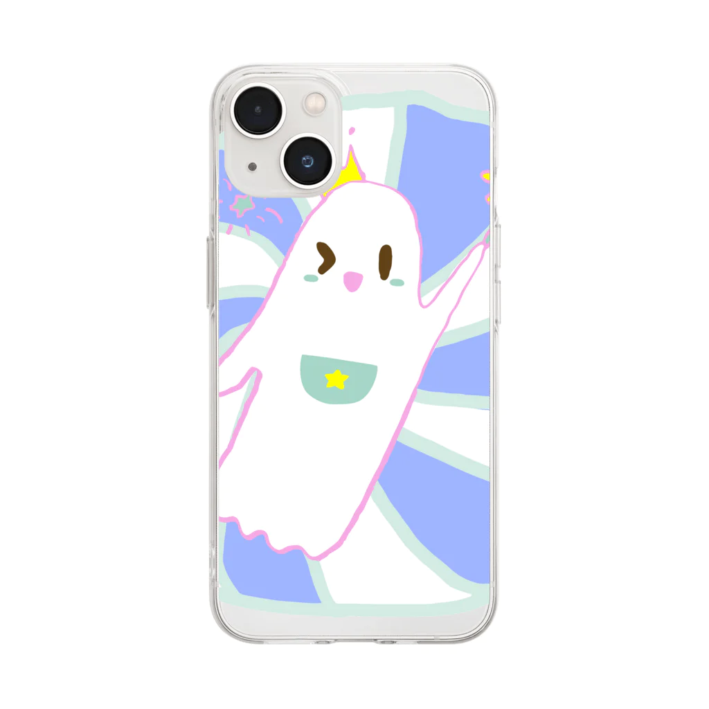 おばけっちショップのマージックおばけ Soft Clear Smartphone Case