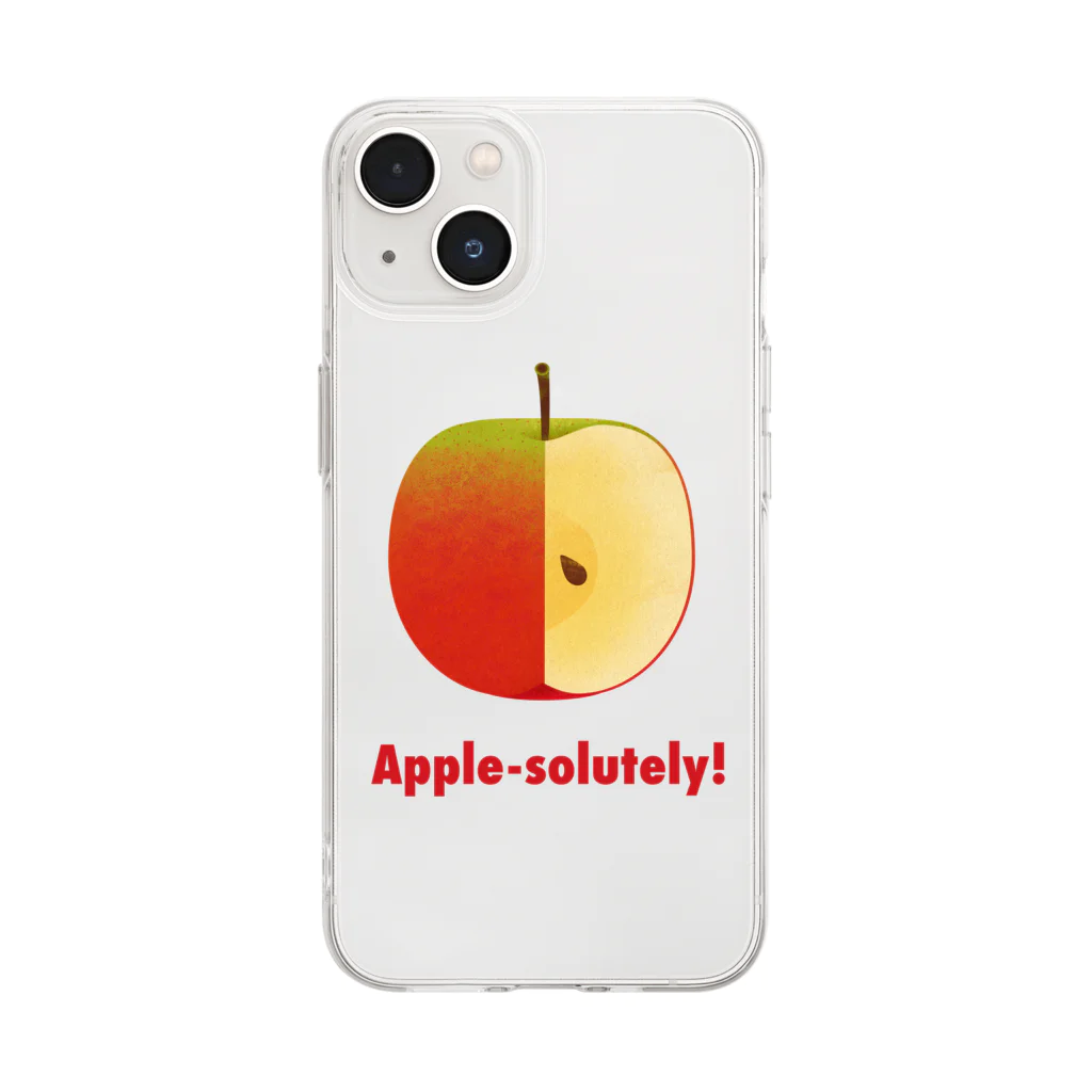 MochishopのApple-solutely!　 ソフトクリアスマホケース