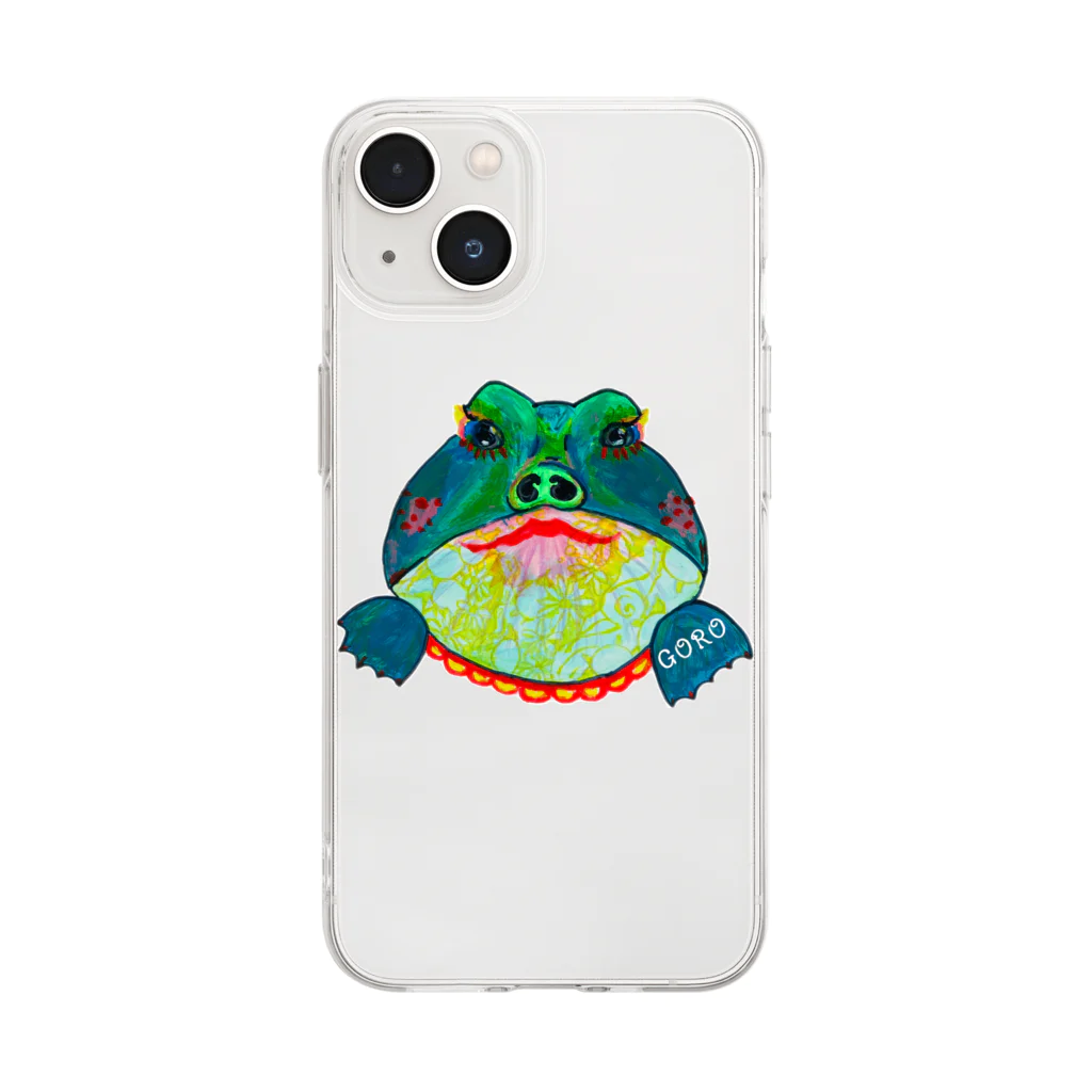 I'm TOPのすっぽんのＧＯＲＯちゃん Soft Clear Smartphone Case