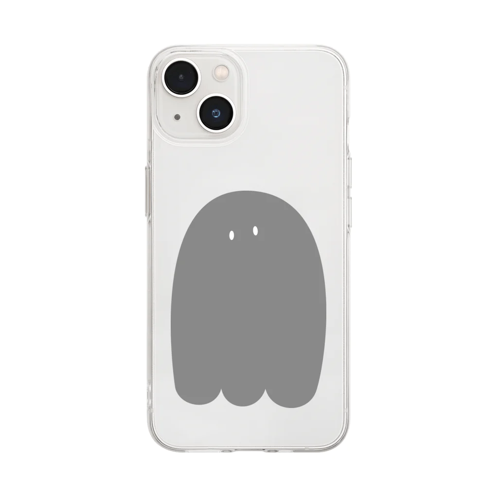 Oui Letterのおばけちゃん Soft Clear Smartphone Case