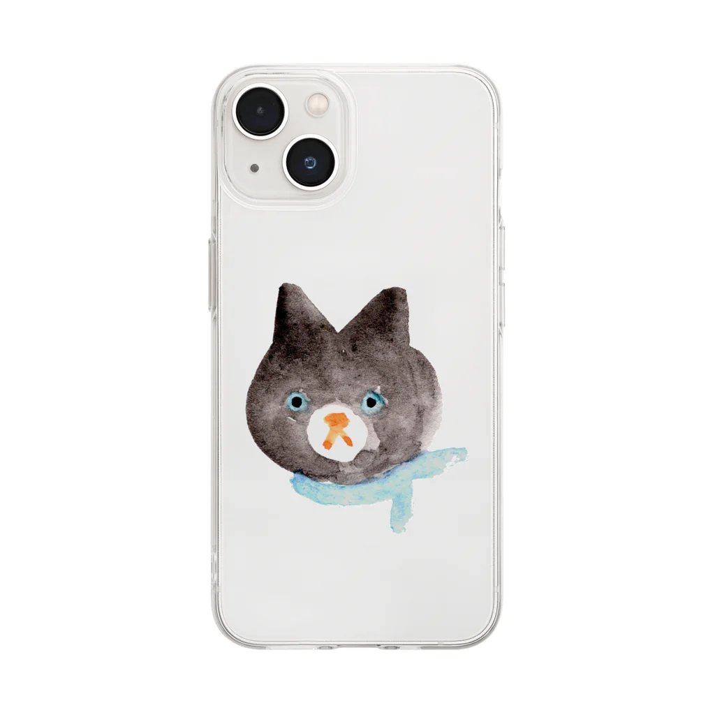 ATELIER JUNKのバンダナ Soft Clear Smartphone Case