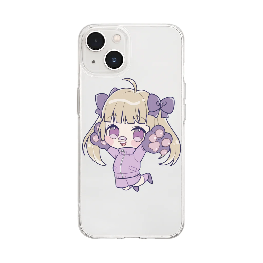 えむちのえむちジャンプだぜ Soft Clear Smartphone Case