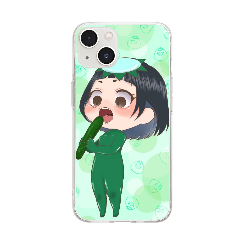 𝚖 𝚊 𝚛 𝚞のかっぱケース Soft Clear Smartphone Case